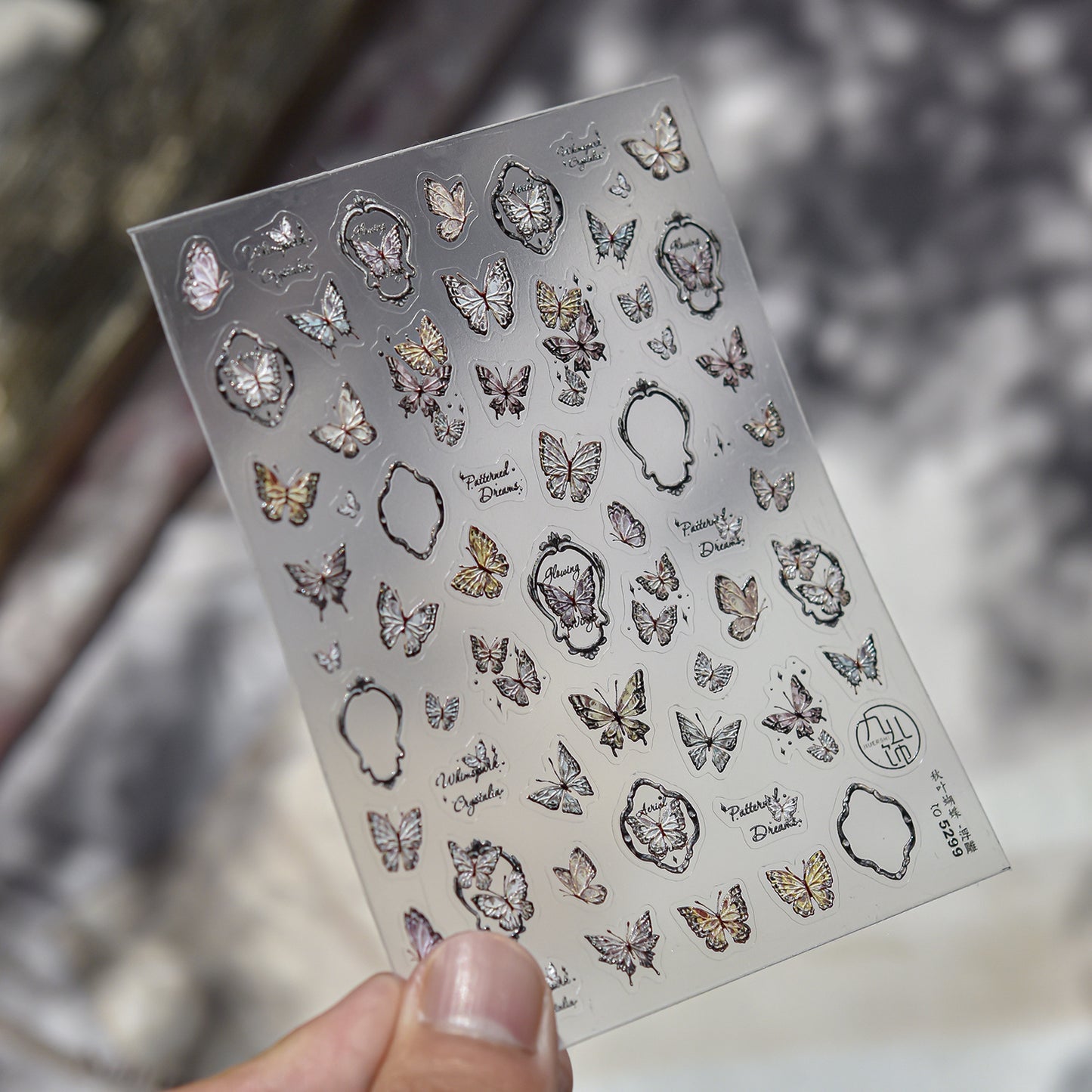 Hello Claws | Vintage Butterfly Nail Deco Sticker