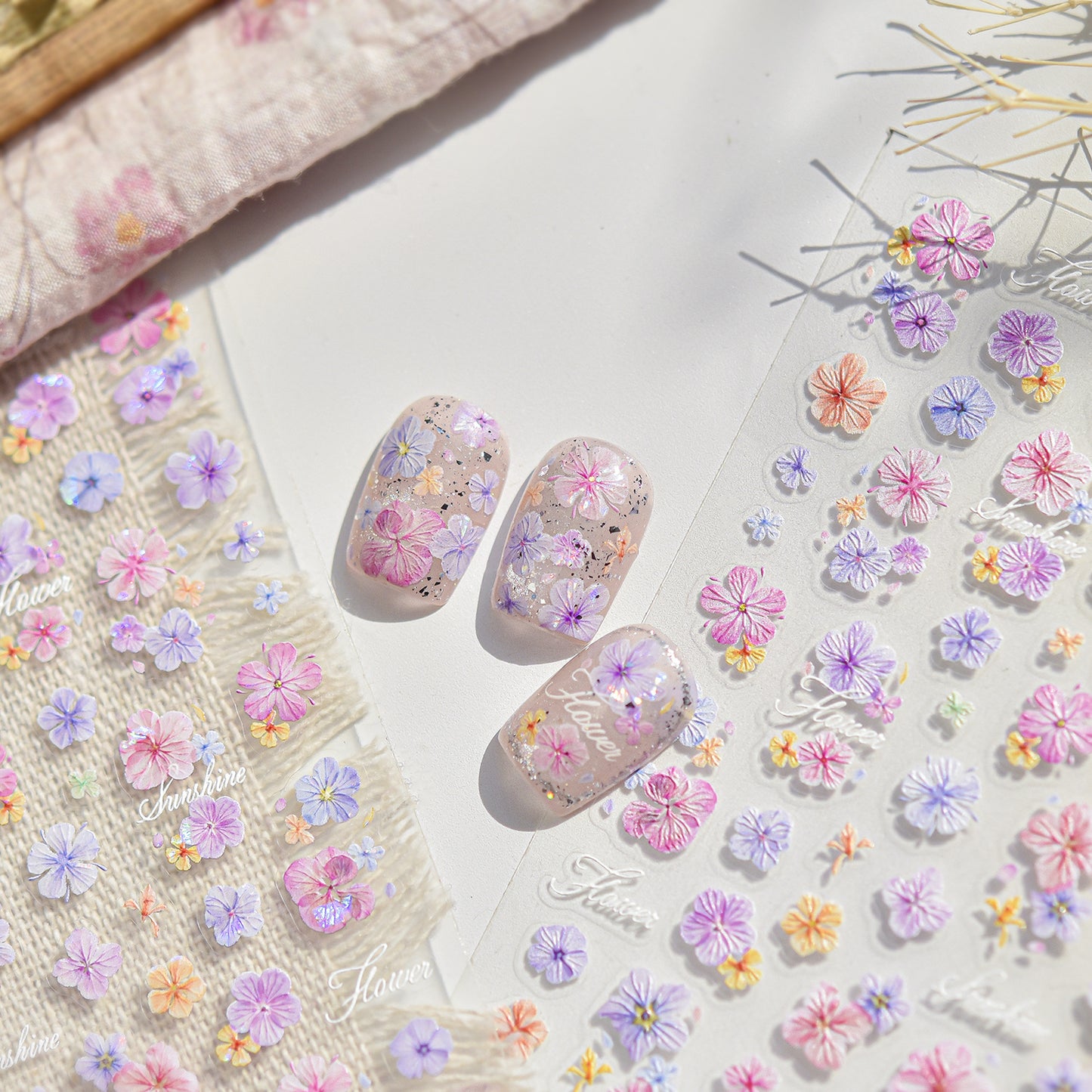 Hello Claws | Vintage Dried Flower Nail Deco Sticker
