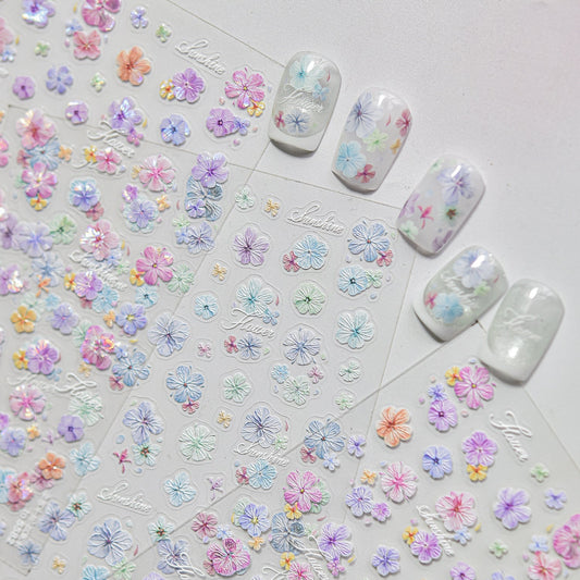 Hello Claws | Vintage Dried Flower Nail Deco Sticker 