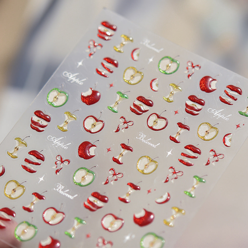 Hello Claws | Apple Bowknot Nail Deco Sticker