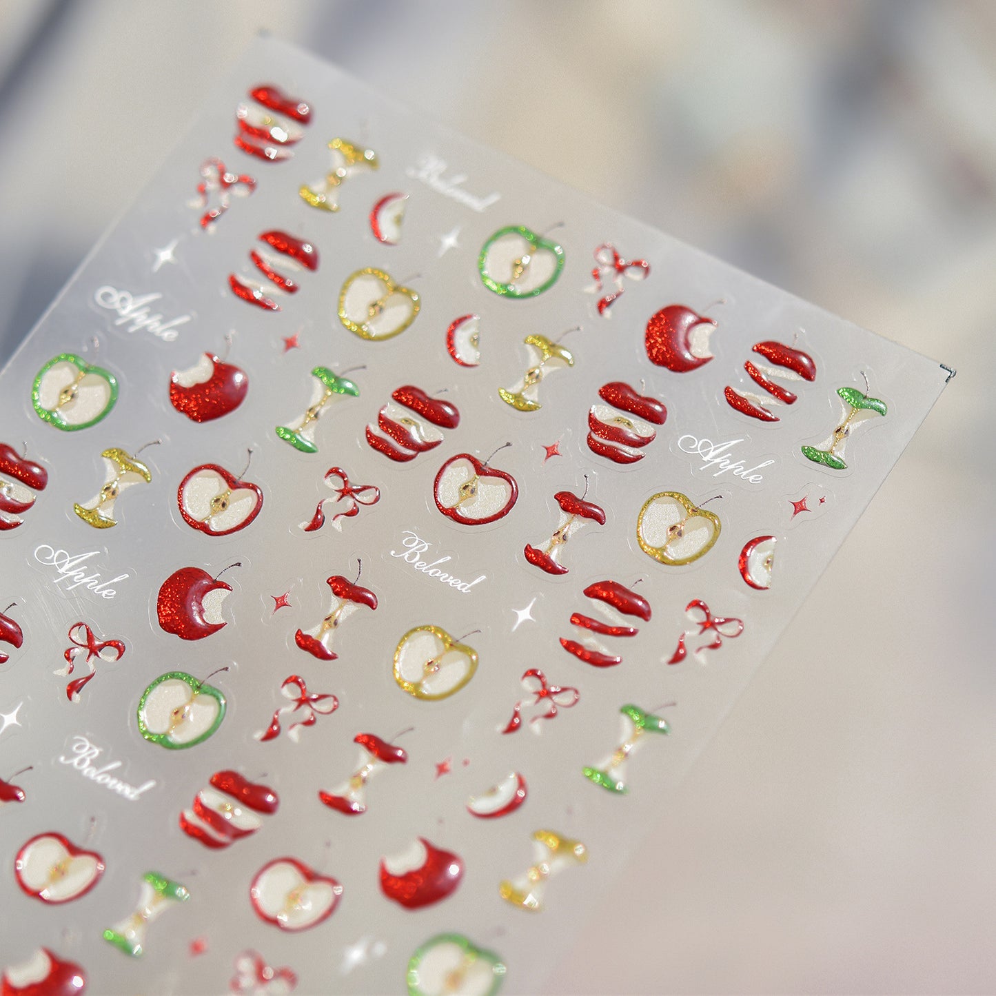 Hello Claws | Apple Bowknot Nail Deco Sticker