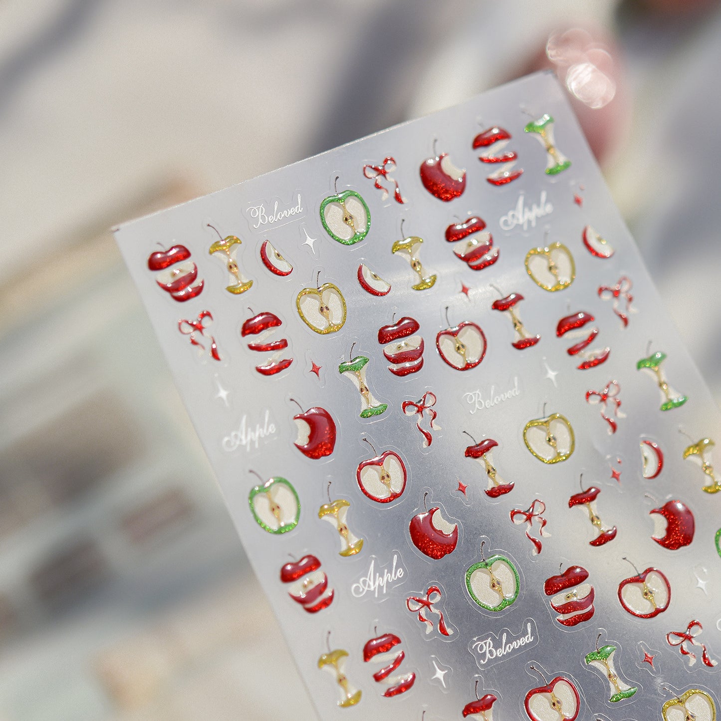 Hello Claws | Apple Bowknot Nail Deco Sticker
