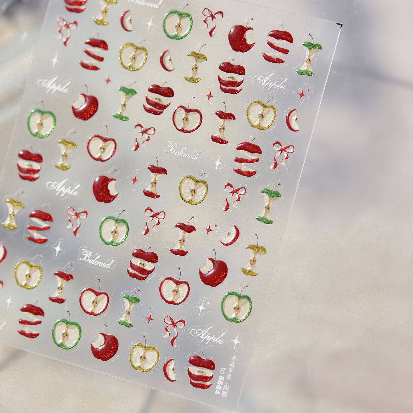 Hello Claws | Apple Bowknot Nail Deco Sticker