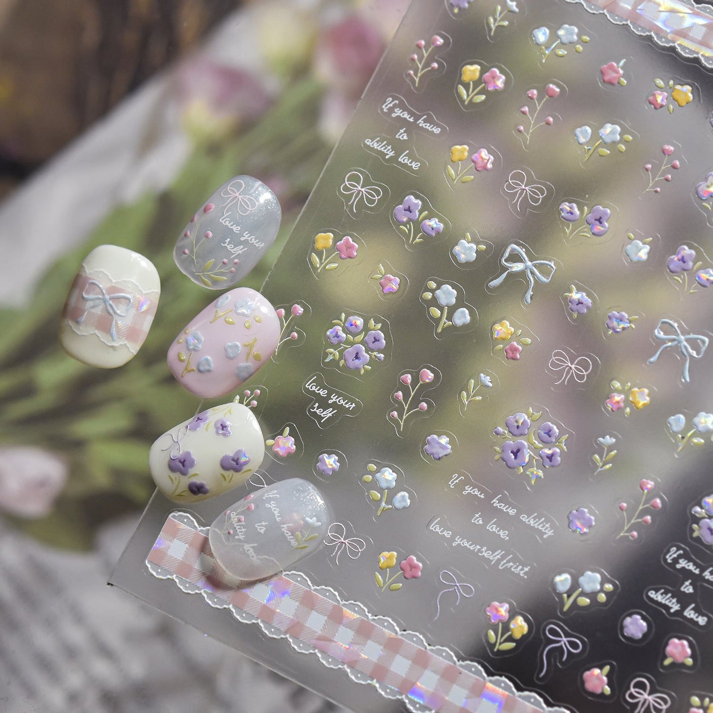 Hello Claws | Spring Flower Nail Deco Sticker 