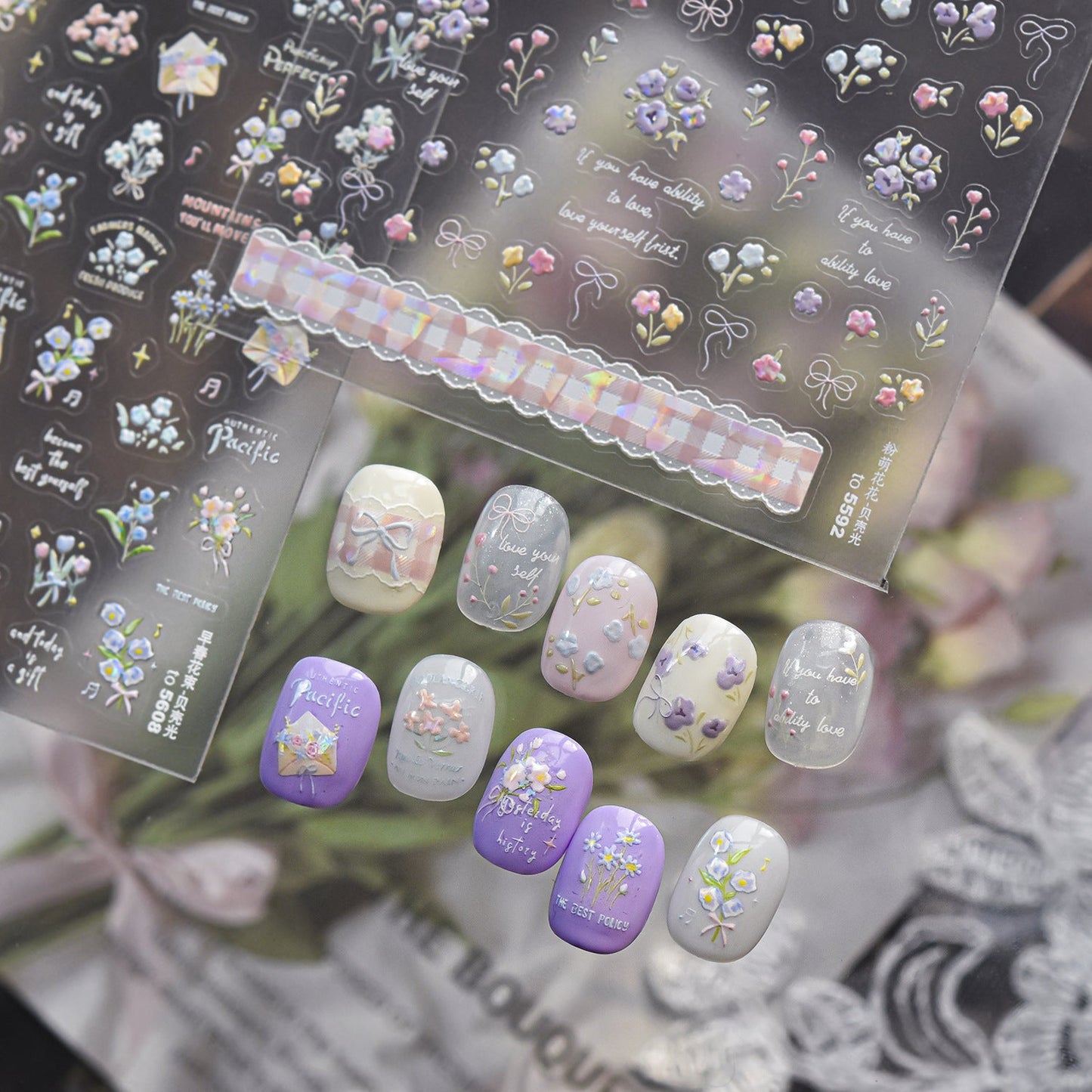 Hello Claws | Spring Flower Nail Deco Sticker 
