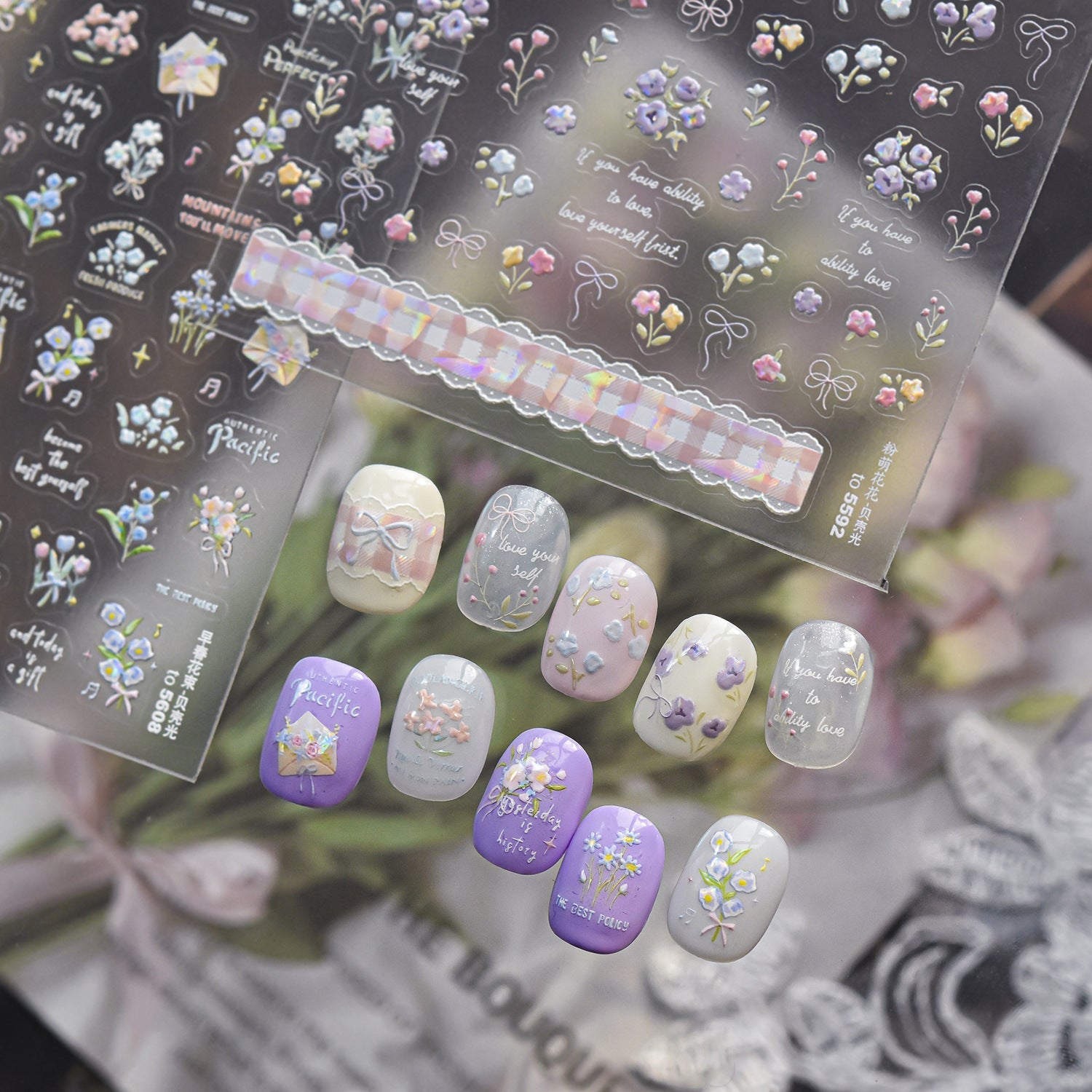 Hello Claws | Spring Flower Nail Deco Sticker 