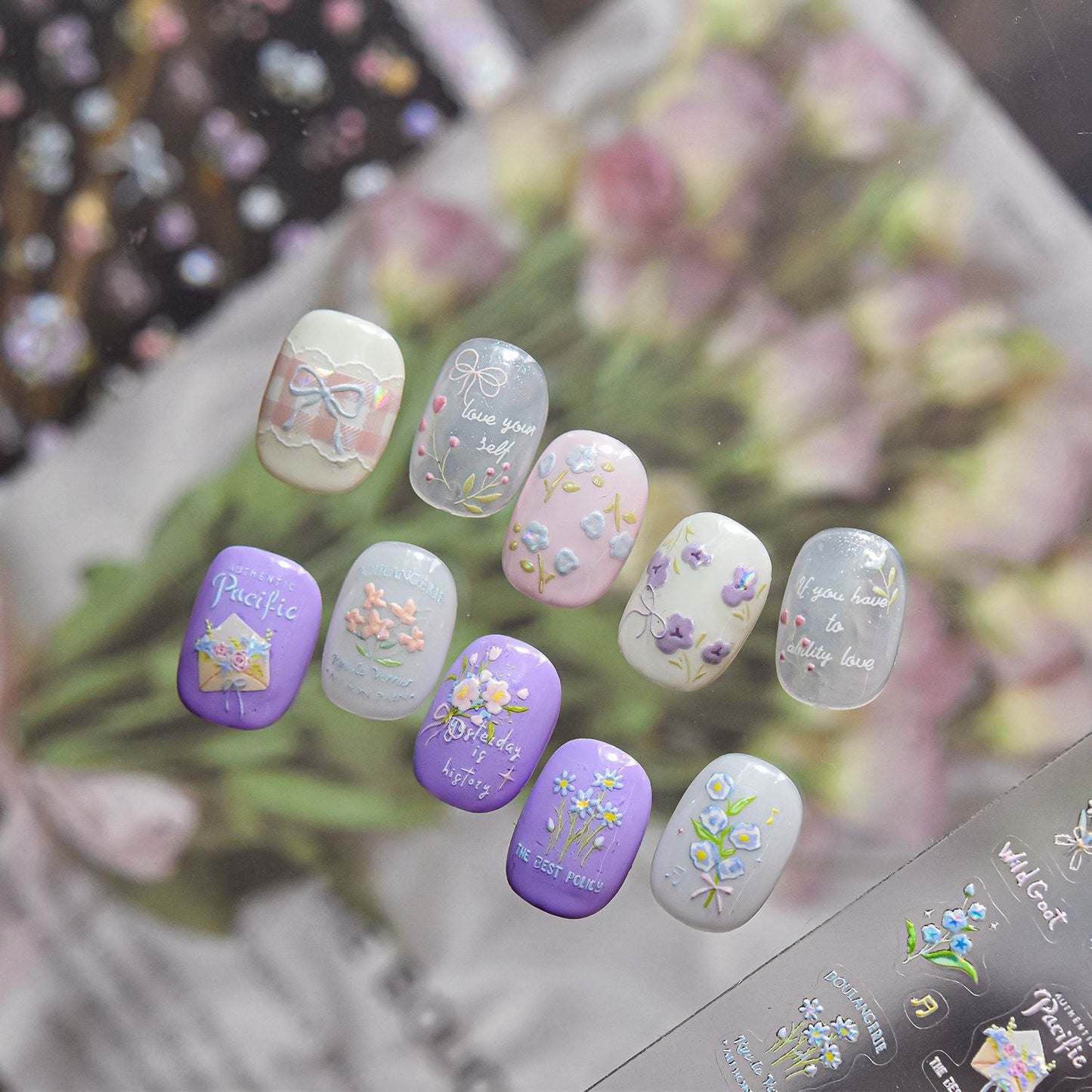 Hello Claws | Spring Flower Nail Deco Sticker 