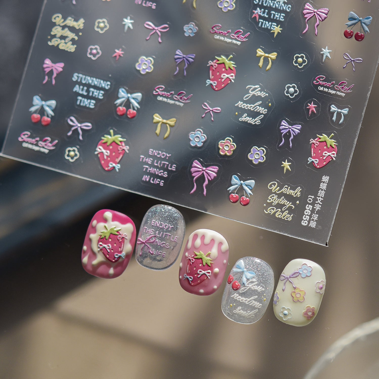 Hello Claws | Mini Colourful Bowknot Nail Deco Sticker 