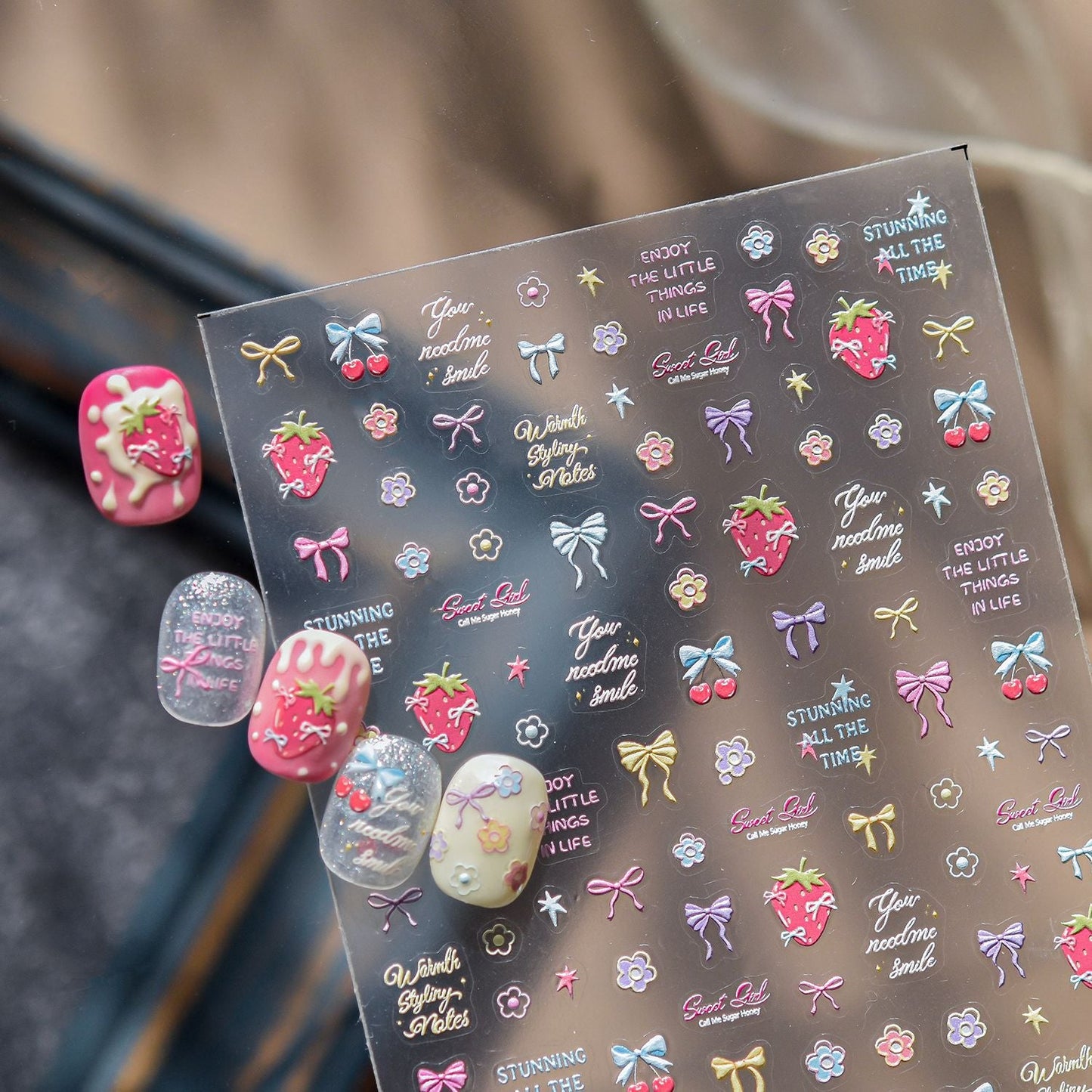 Hello Claws | Mini Colourful Bowknot Nail Deco Sticker 