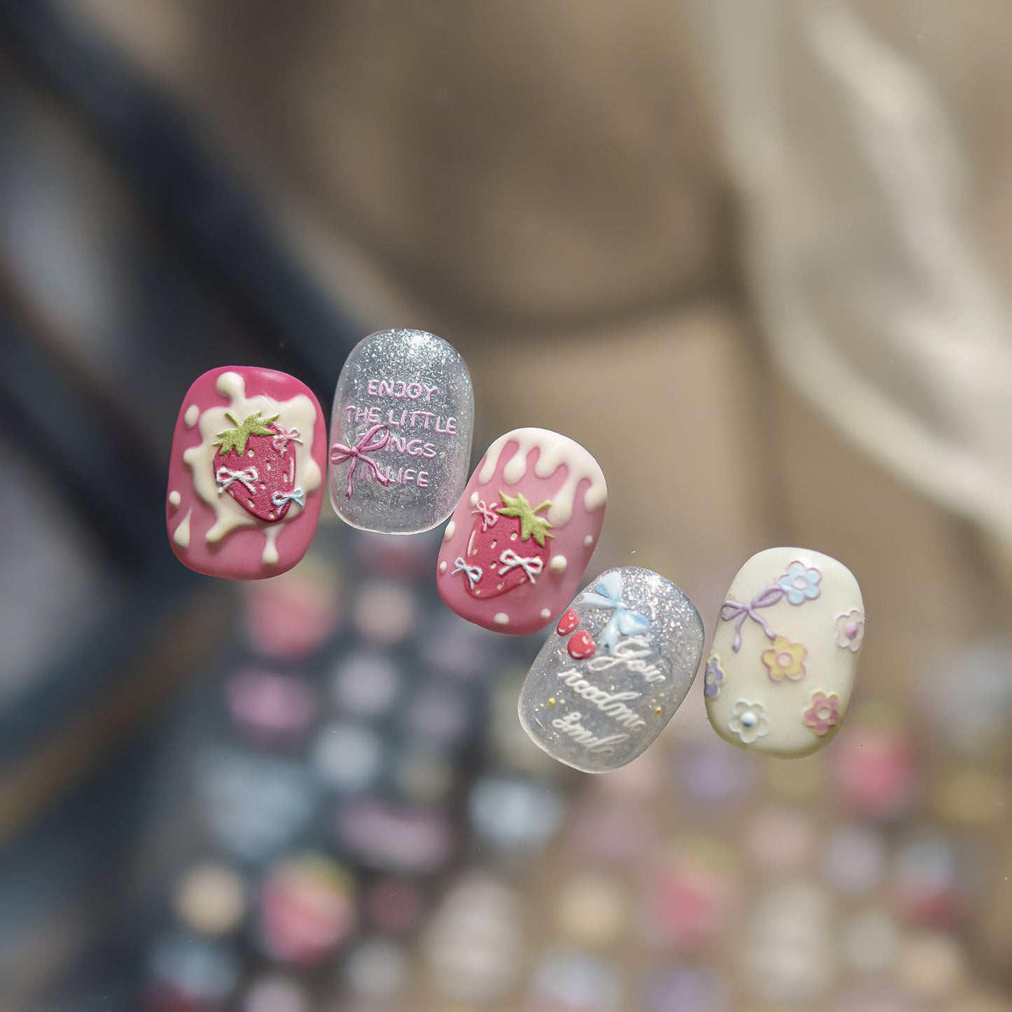 Hello Claws | Mini Colourful Bowknot Nail Deco Sticker 