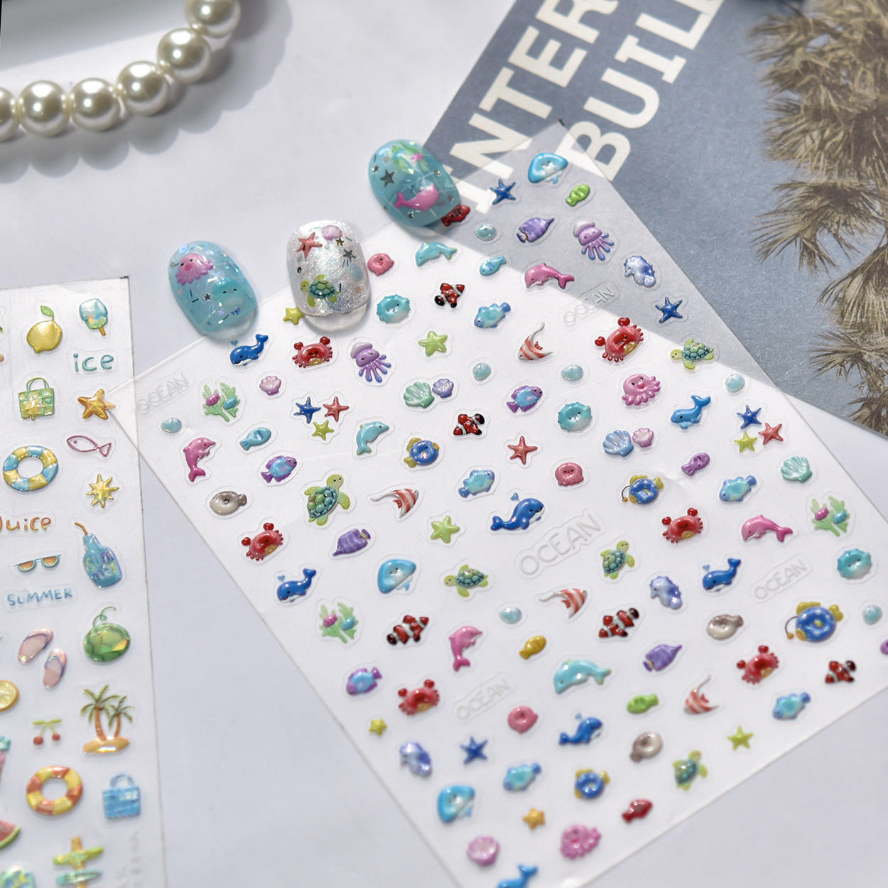 Hello Claws | Sweet Summer Mini Fish Nail Deco Sticker 