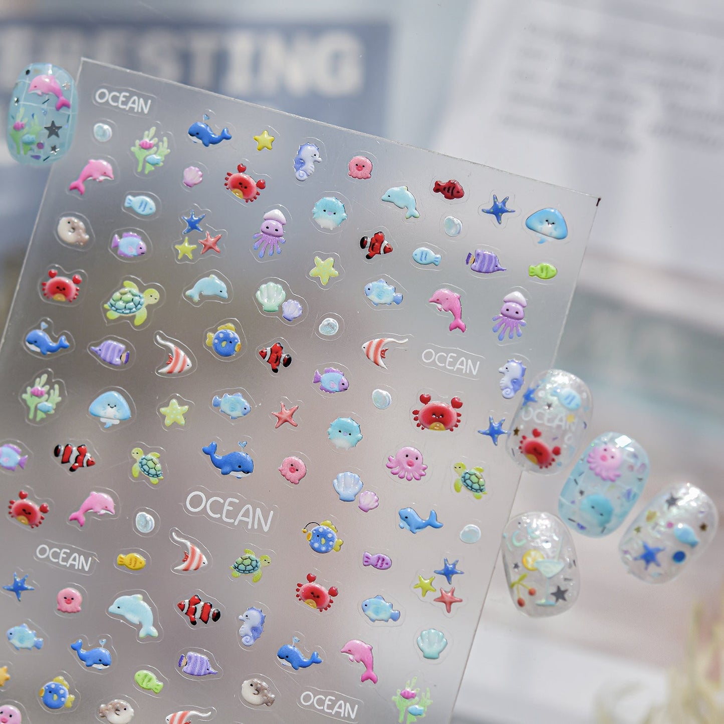 Hello Claws | Sweet Summer Mini Fish Nail Deco Sticker 