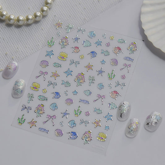 Hello Claws | Starry Mini Ocean Animal Nail Deco Sticker 