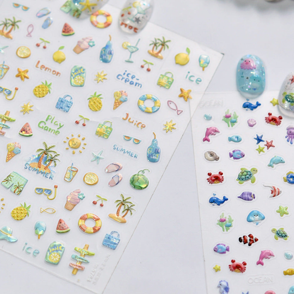 Hello Claws | Summer Juice Nail Deco Sticker 