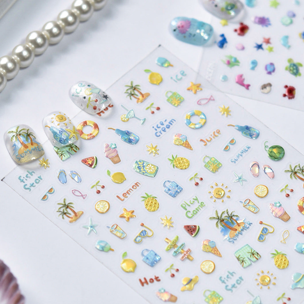 Hello Claws | Summer Juice Nail Deco Sticker 