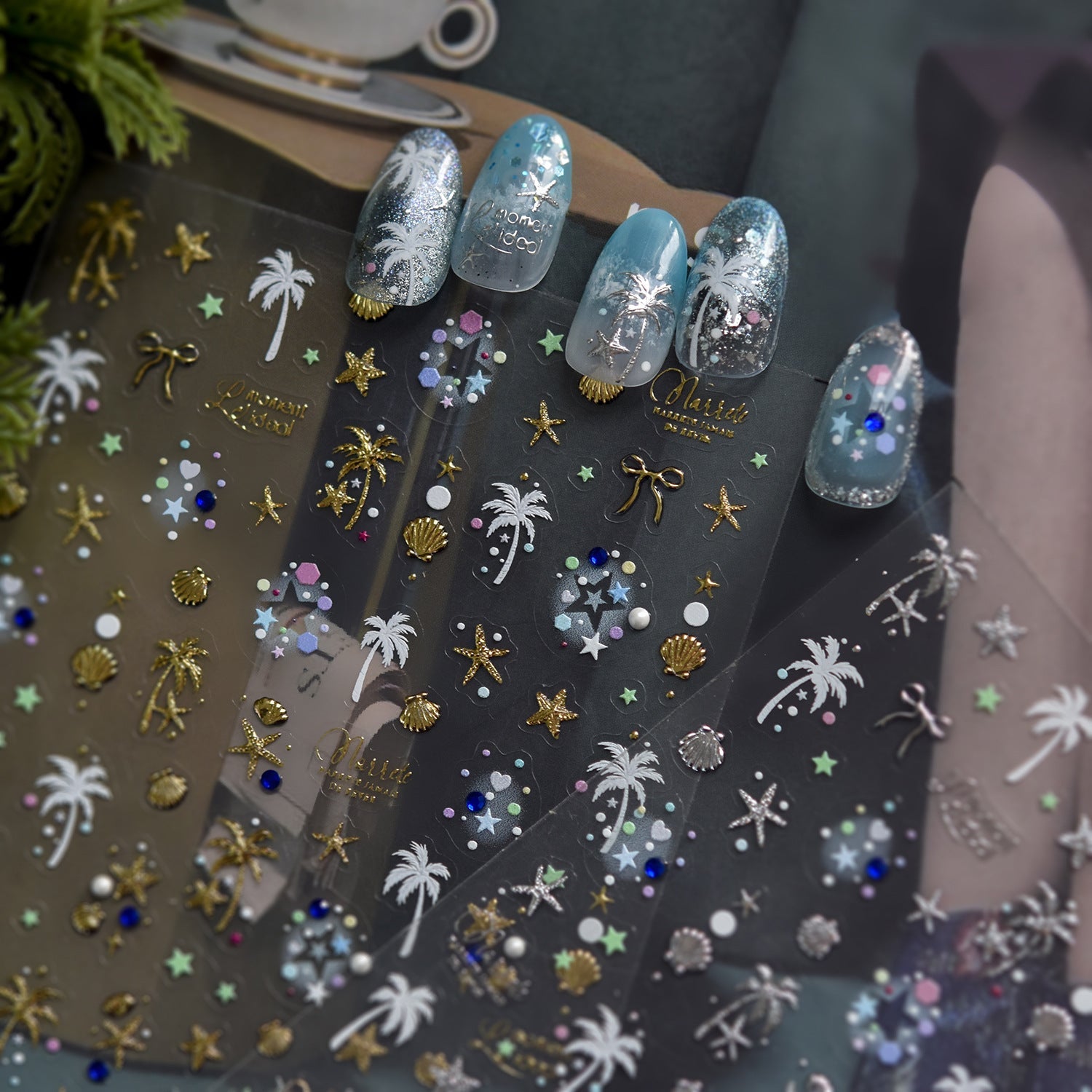 Hello Claws | Metallic Seashell Summery Beach Vibe Nail Deco Sticker (Copy) 