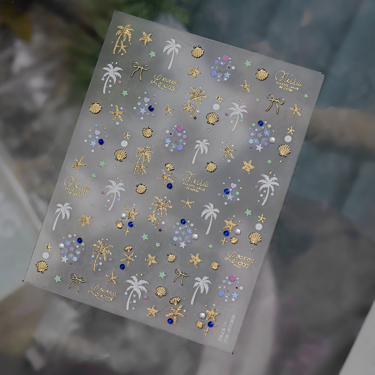 Hello Claws | Metallic Seashell Summery Beach Vibe Nail Deco Sticker (Copy) 
