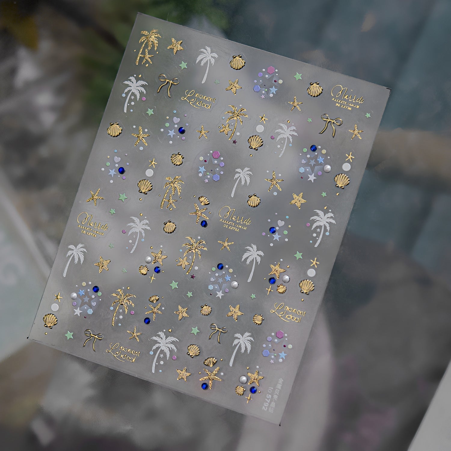 Hello Claws | Metallic Seashell Summery Beach Vibe Nail Deco Sticker (Copy) 