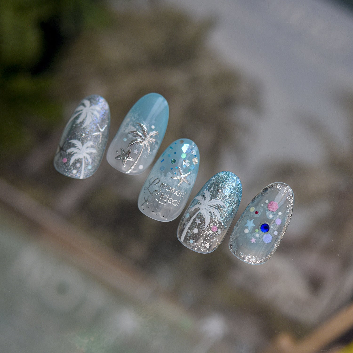 Hello Claws | Metallic Seashell Summery Beach Vibe Nail Deco Sticker 
