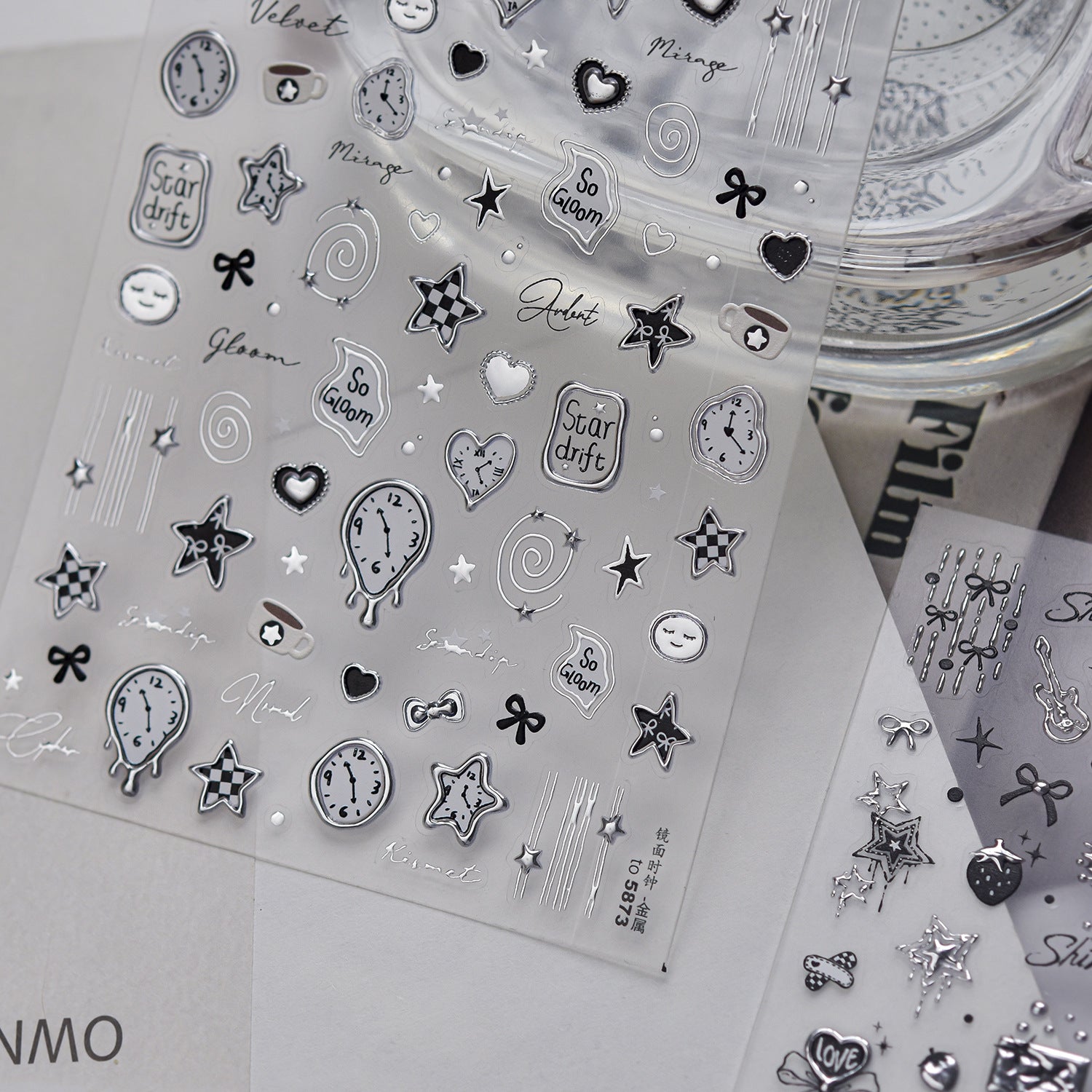 Hello Claws | Silver Cool Girl Nail Deco Sticker 