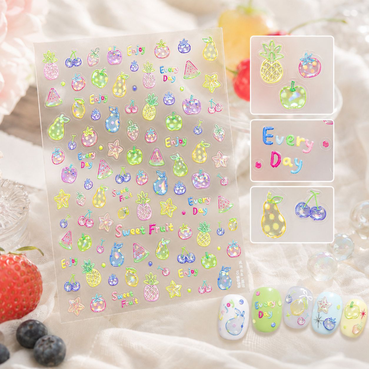 Hello Claws | Summer Fruit Nail Deco Sticker 