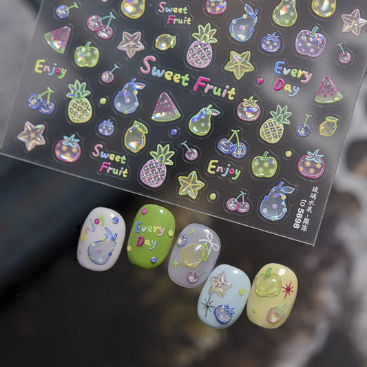 Hello Claws | Summer Fruit Nail Deco Sticker 