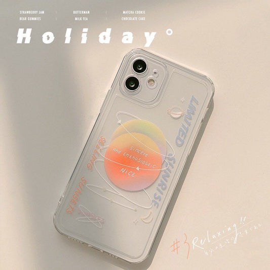 Orange sunset iPhone case