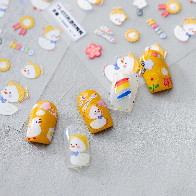 Hello Claws | Kawaii Duck Nail Deco Sticker