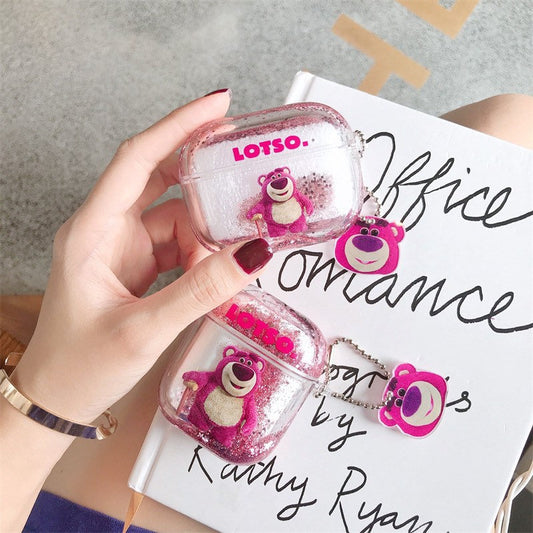 Strawberry Bear Airpods Case