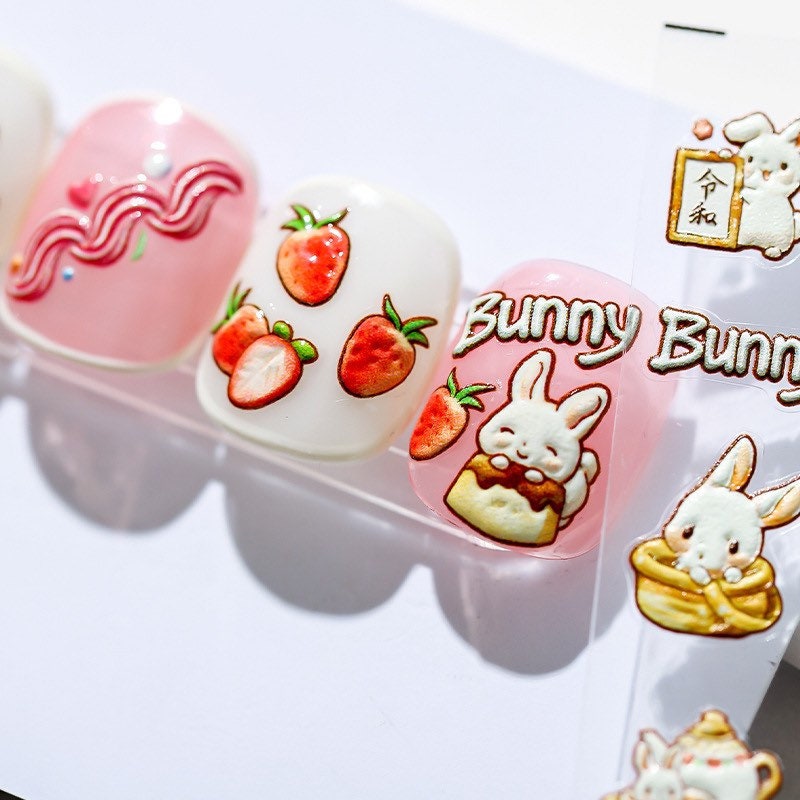 Hello Claws | Kawaii Bunny Nail Deco Sticker
