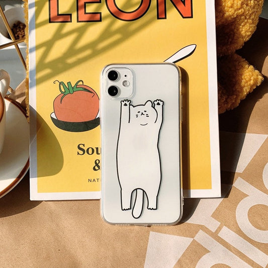 Lazy cat iPhone case