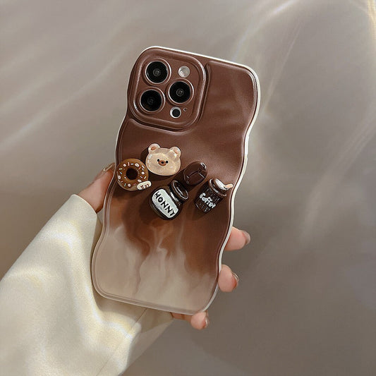 Coffee Bear Bunny iPhone case