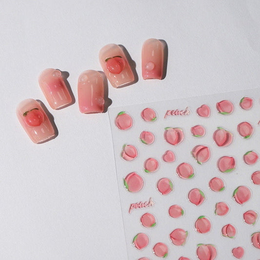 Hello Claws | Juicy Peach Jelly Nail Deco Sticker