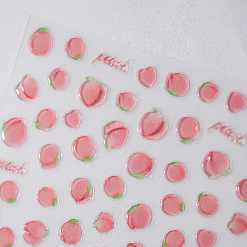 Hello Claws | Juicy Peach Jelly Nail Deco Sticker