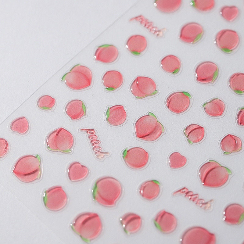 Hello Claws | Juicy Peach Jelly Nail Deco Sticker