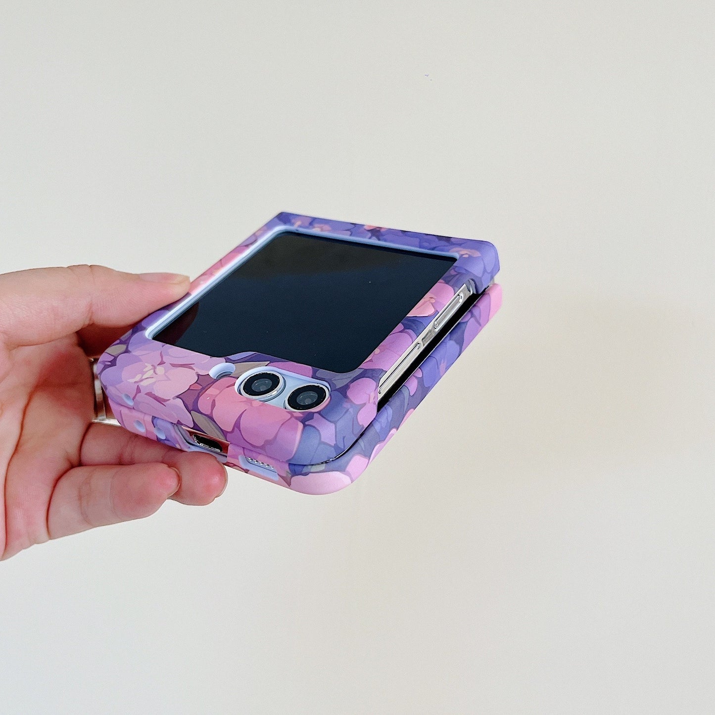 Floral Teddy Bear Z Flip Case