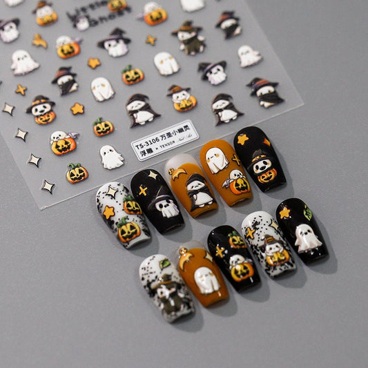 Hello Claws | Halloween Pumpkim Nail Deco Sticker 